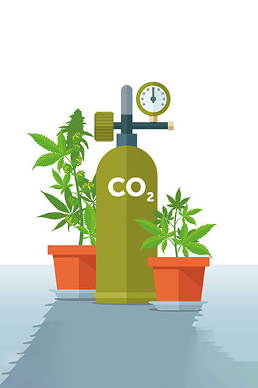 dessin d'une bouteille de CO2