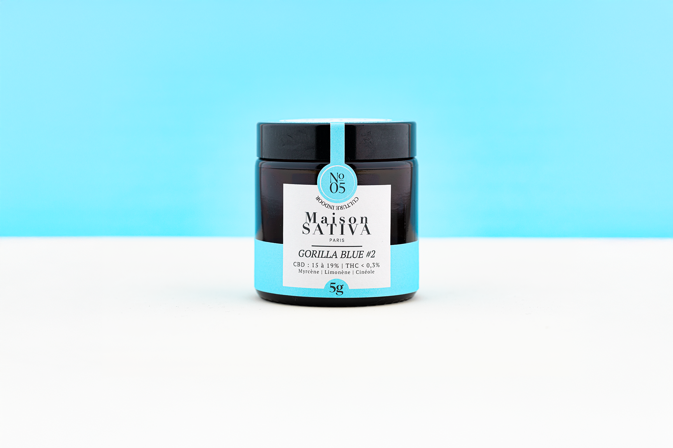 pot de fleurs de CBD Gorilla BLUE #2 effets puissants spéciale sommeil