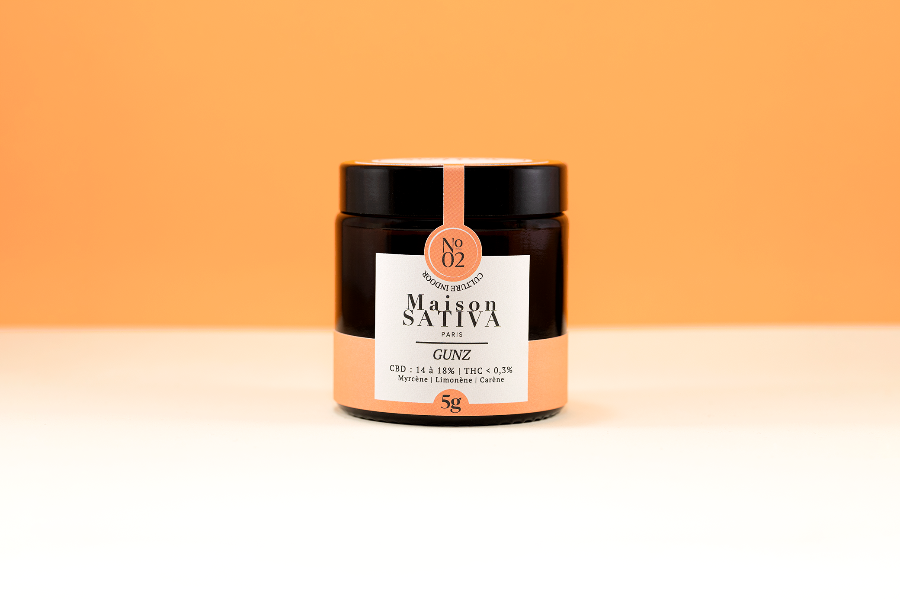 Fleur de CBD Gunz ultra puissante pour améliorer la qualité du sommeil. Maison Sativa, cherbourg-en-cotentin.