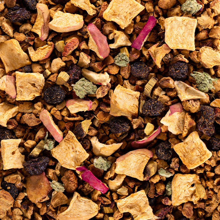 Succombez à la saveur gourmande de ce délicieux mélange de beaux morceaux de pomme et de vanille. Une infusion apaisante grâce à sa richesse en CBD, idéale pour repousser le stress et combattre l'anxiété. A consommer sans modération.   Ingrédients: Fleurs de chanvre, morceaux de pomme, raisin. bâtons de cannelle, racine de réglisse, coing, arôme naturel, vanille.