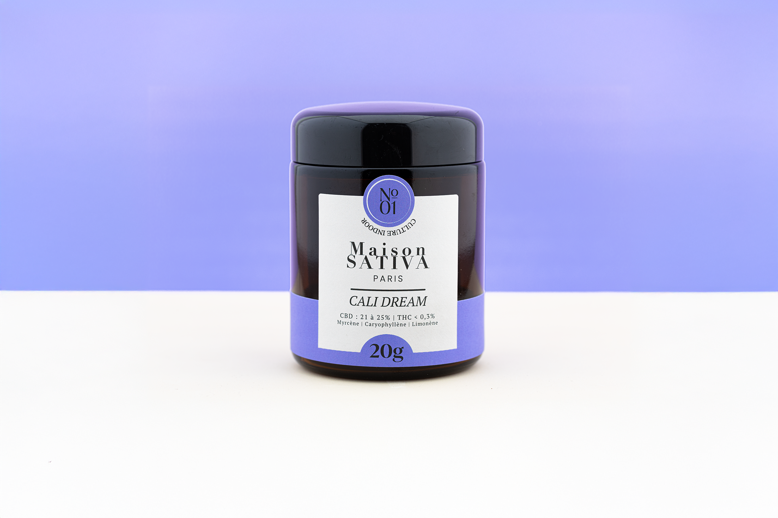 Pot de 20 g de fleurs CBD Cali Dream Maison Sativa