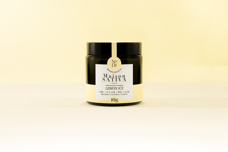 fleur de CBD aux effets très puissant lemon ice de chez maison sativa à cherbourg en cotentin 50100