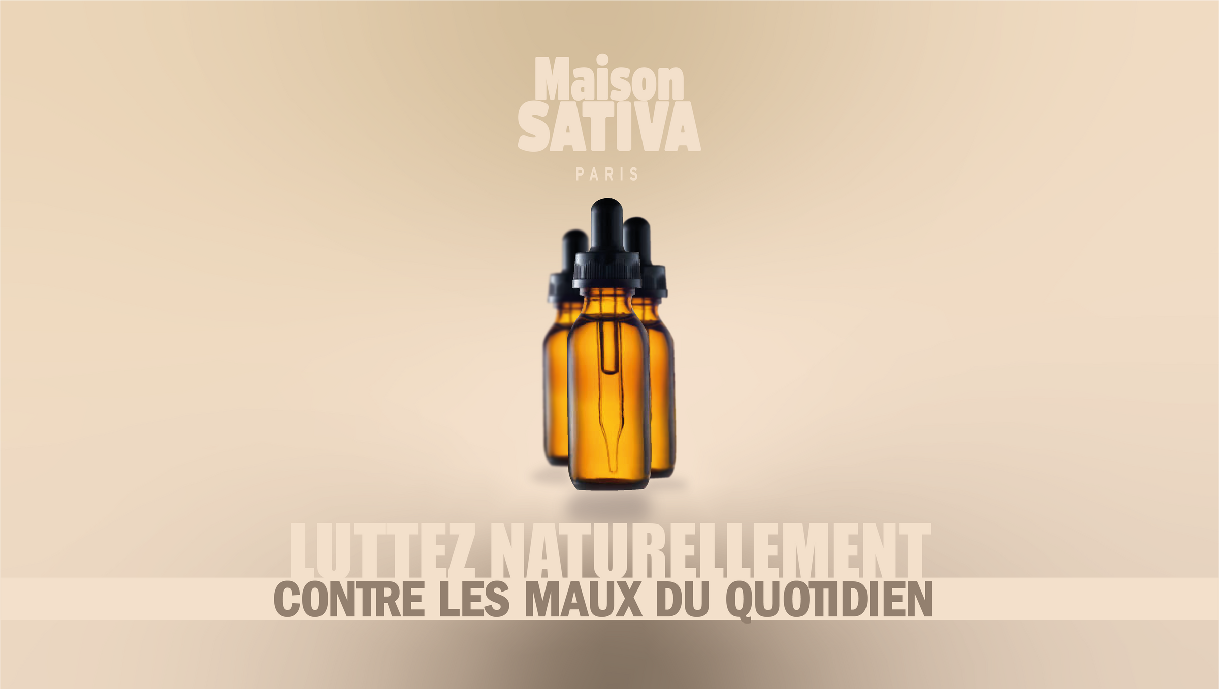 huile de CBD 20% full spectrum avec un taux de THC inférieur à 0,2% de chez Maison Sativa