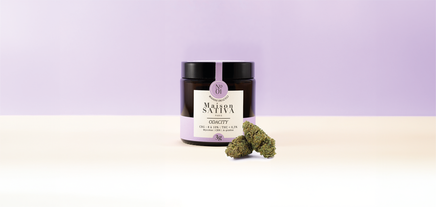 Fleurs CBG & CBN Odacity pour bien dormir