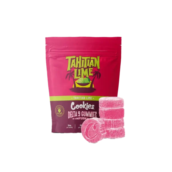 Cookies Gummies THC 10mg Delta-9 légales – Saveur Tahitian Lime – Bonbons au cannabis légal, livraison rapide 24/48h | Maison Sativa
