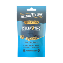 Gummie Live Resin Mellow Fellow 10mg - Bonbon sans sucre saveur Framboise bleue