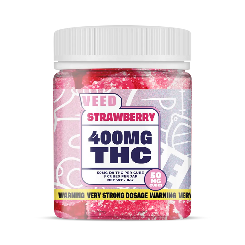 Gummies VEED 400mg THC - Effets Très Puissants (Peach Mango / Strawberry) - Maison Sativa