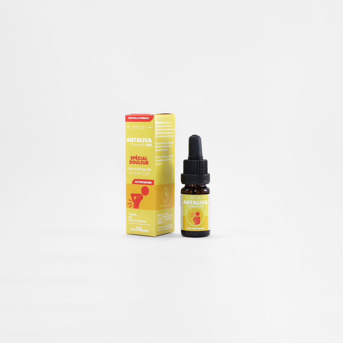 Huile de CBD bio spéciale anti douleurs, Maison Sativa