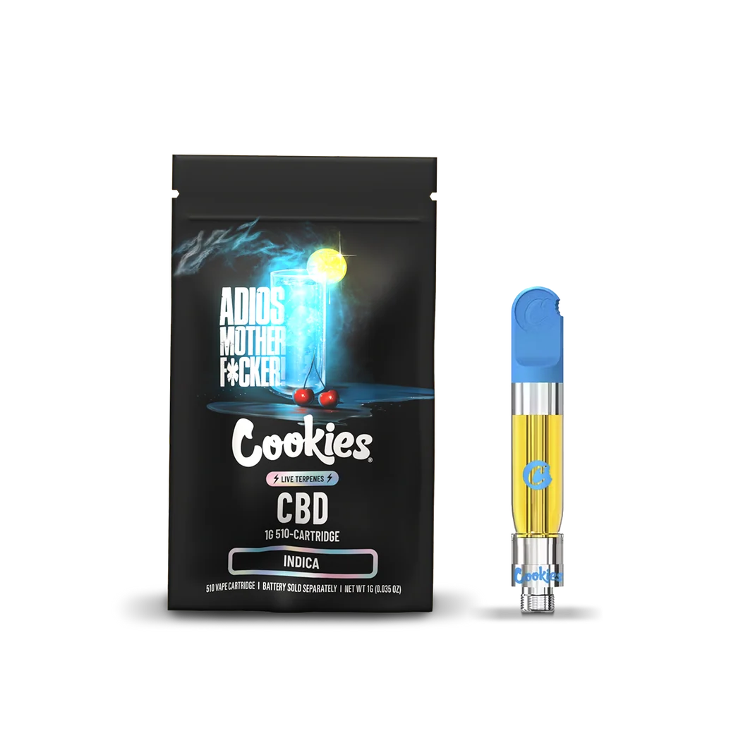 Recharge vape pen CBD Cookies variété Adios Mother F*cker, dominante Indica, 1 gramme