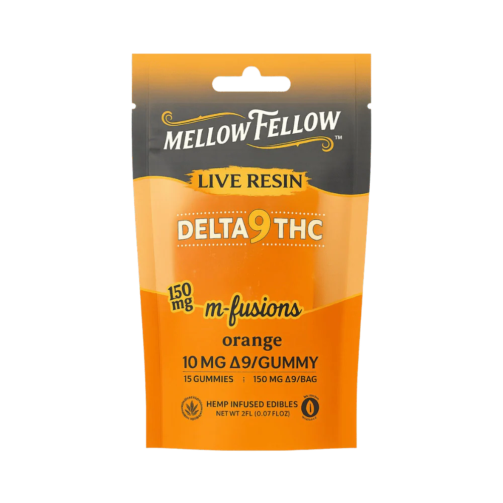 Gummie Live Resin Mellow Fellow 10mg - Bonbon vegan saveur Orange et agrumes