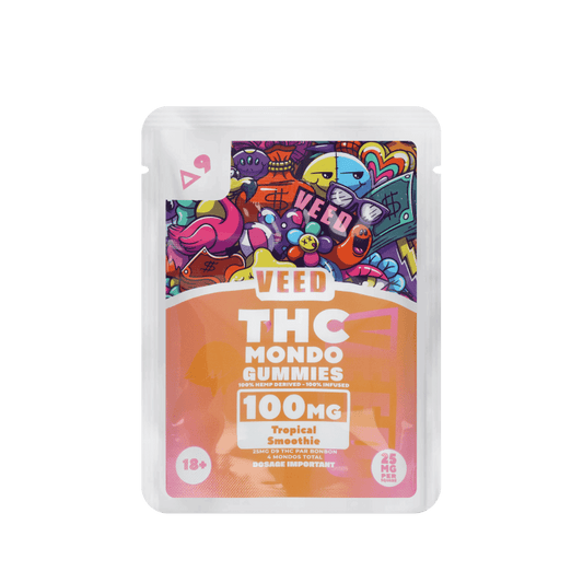 Sachet de 4 gummies 100mg THC mondo VEED