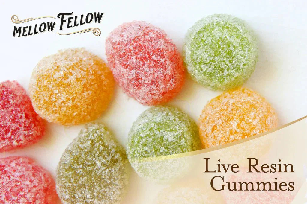 Gummies Live Resin Mellow Fellow 150mg - Bonbons vegan multicolores aux fruits