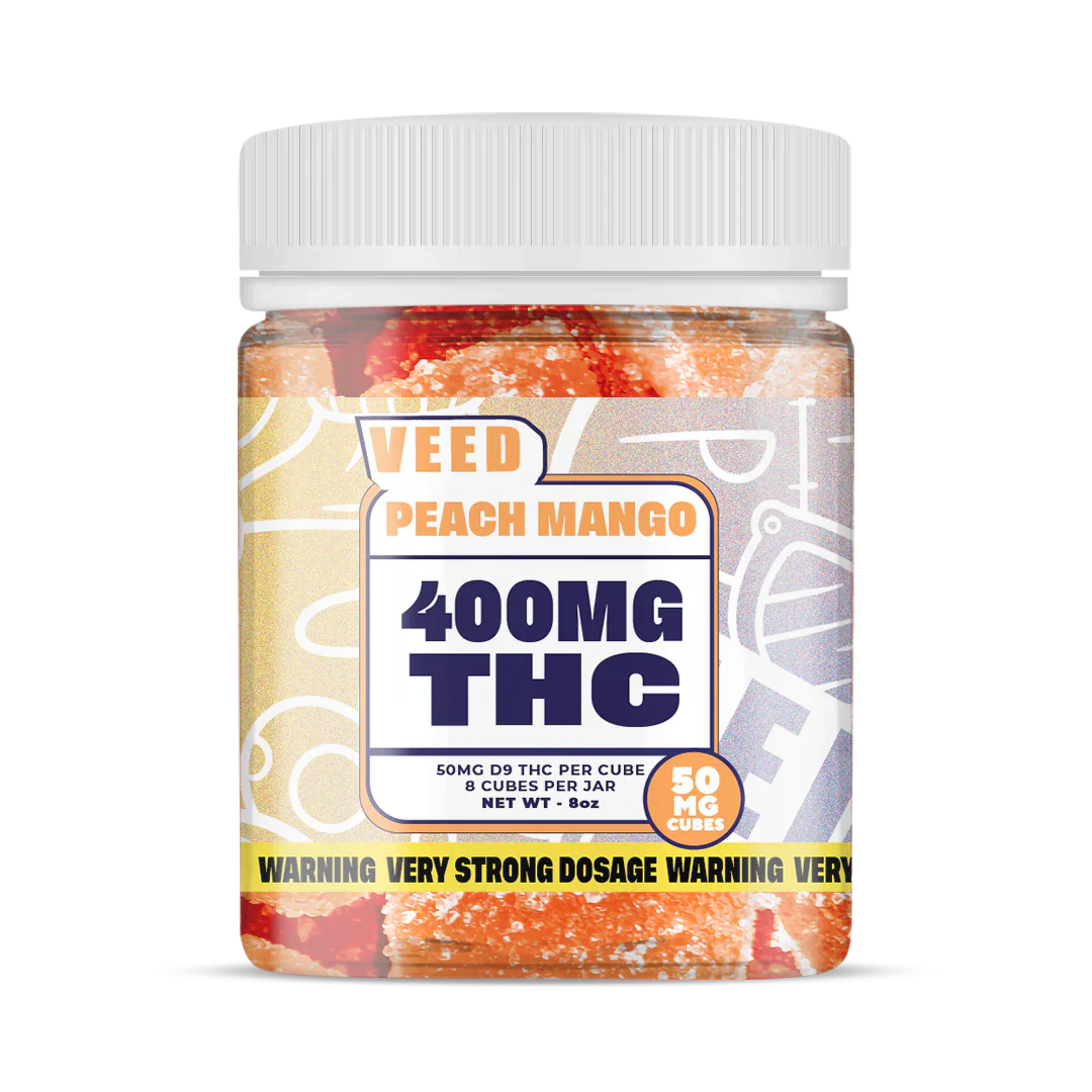 Gummies VEED 400mg THC - Effets Très Puissants (Peach Mango / Strawberry) - Maison Sativa