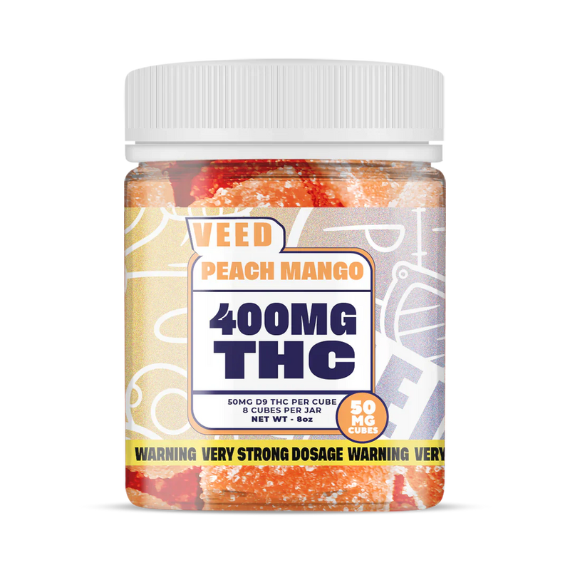 Gummies VEED 400mg THC - Effets Très Puissants (Peach Mango / Strawberry) - Maison Sativa
